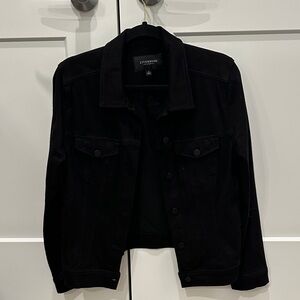 Mainstream Boutique - Women's Midnight Black Jean Jacket - Liverpool Los Angeles